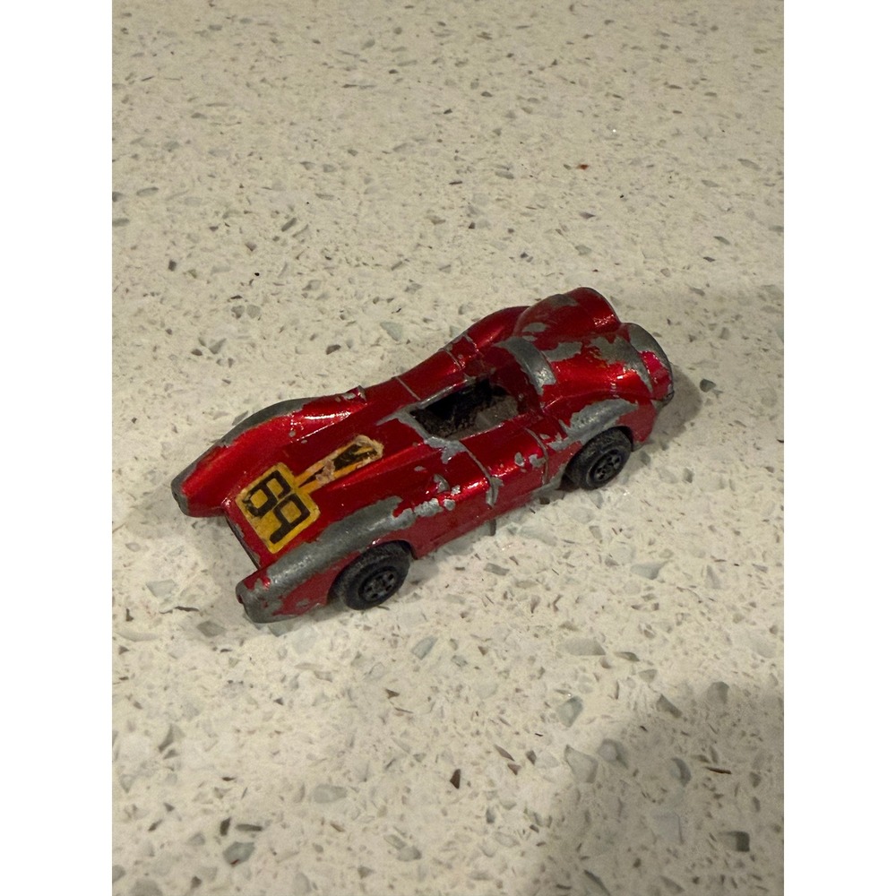 Matchbox MB69B Turbo Fury Lesney England 1973 Red Vintage